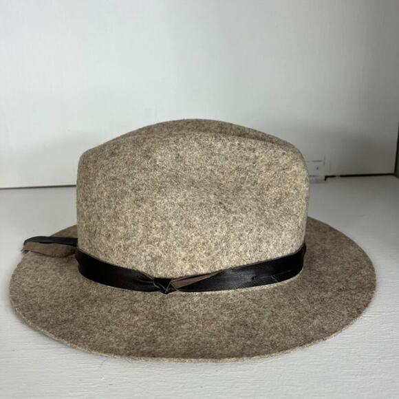 ORVIS 100% Wool Fedora Hat with Trim Women\'s Size Large Tan main image 8